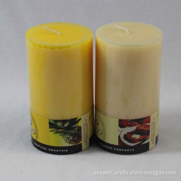 Supply high quality scented pillar candle for decoration